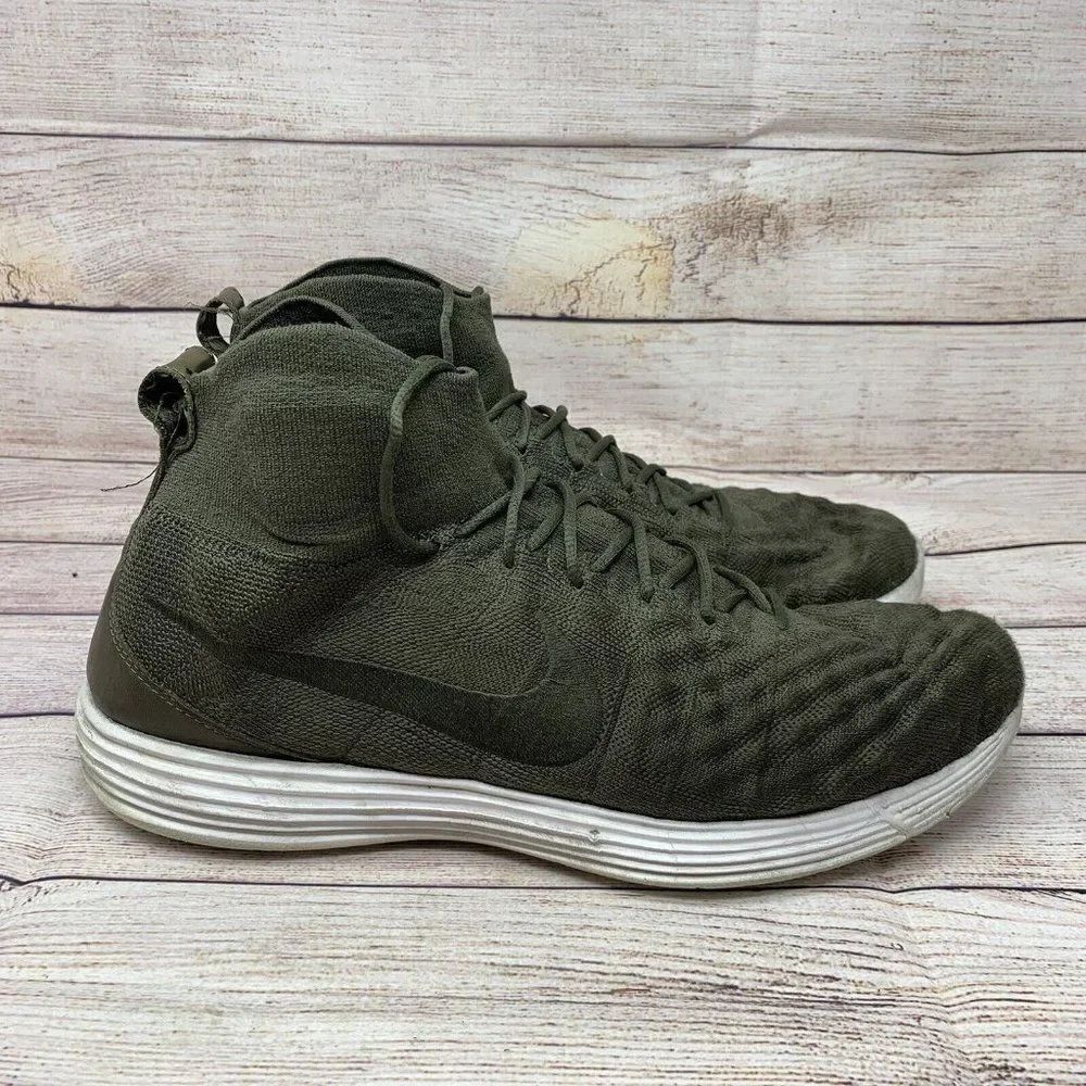 Nike Mens Lunar Magista ll FK 852614-300 Cargo Khaki Lace Up Sneaker Shoes 13